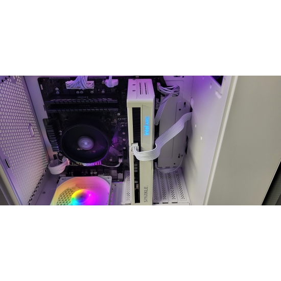 Komputer do gier PC VAKO AMD Ryzen 5 5500 16GB B570 10GB SSD 512GB 600W  W11Pro Biały